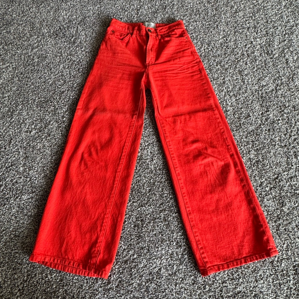 BDG High and Wide Red Pants